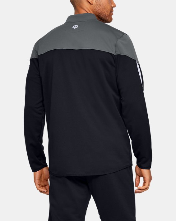 Men's UA RUSH™ Knit Warm-Up Jacket in Gray image number 1